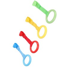 4pcs Baby Pull Up Rings Ergonomic Design Safe Practical For Cribs Plastic Materi