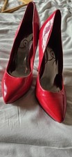Lipsy Women's Red Patent Platform  Shoes Size 6 EU40 Worn Once
