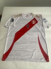 Peru Guerrero 9 White Jersey Soccer National Team Size XL COPA AMERICA 2024