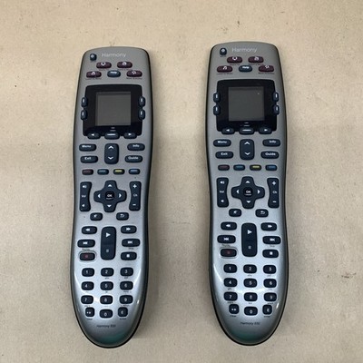 Lot of 2 Logitech Harmony 650 Universal Color Screen Remote - TESTED WORKING
