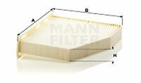 Mann-Filter CU 2939 Filter, Innen Luft FüR, Audi, Audi (Faw), Seat,Skoda,Vw