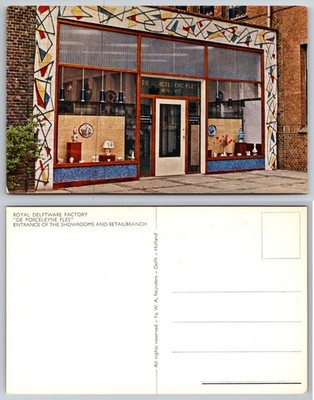 Royal Delftware Factory Entrance Delft Holland Postcard