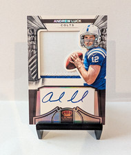 Panini 2012 Crown Royale Prime Holo Silver Andrew Luck RC Auto MEM #253 /149