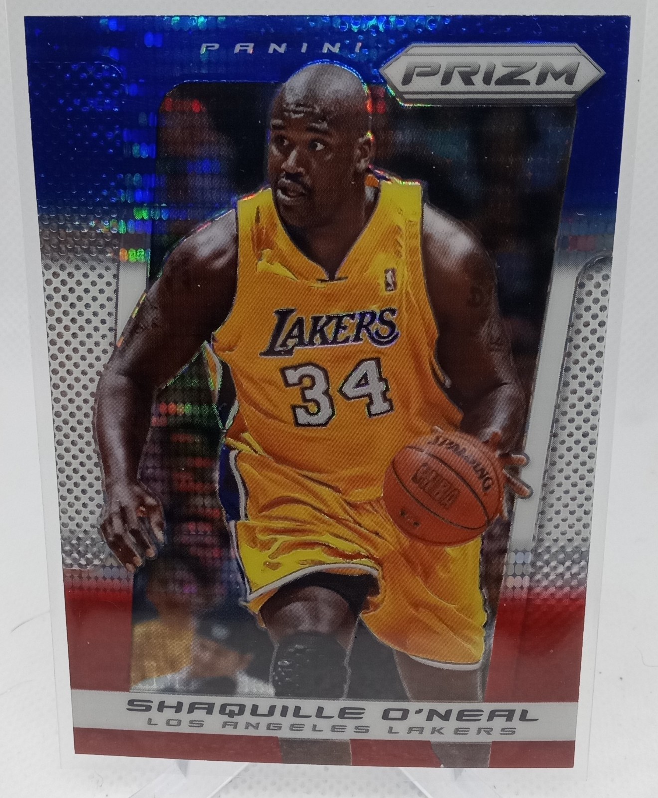 2013-14 Panini Prizm - Blue White & Red Pulsar Prizm Shaquille O'Neal #59
