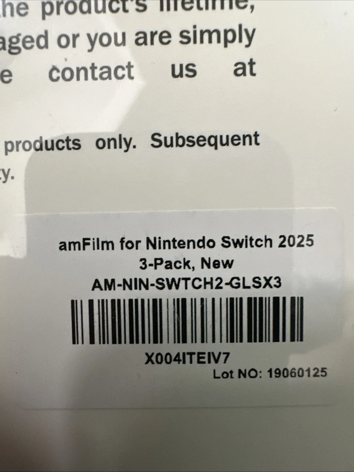 Lot of 3  (3-Pack) Tempered Glass Screen Protector for Nintendo Switch 2025 - Image 4 of 4