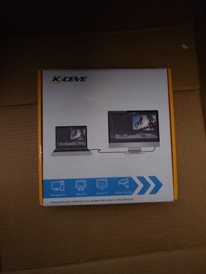 KCEVE USB C KVM Switch 4K/1080P@60Hz, USB C Dual Monitor KVM Switch for 2 Laptop