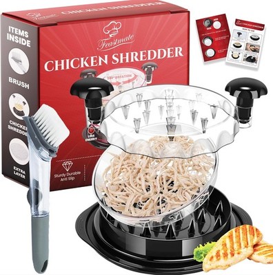 Lar Chien Shredder Tool Twist 10  Pro Meat Shredder, Visible Lid,