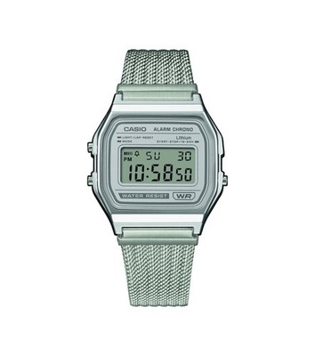 CASIO Armbanduhr A158WEM-7EF Digital Casio Collection Vintage Retro Metallband