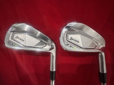 srixon zxi5 5 & 6 Iron W/ N.S. Pro Modus 3 X Flex Shafts Custom Green Paint Fill