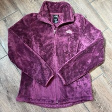 The North Face Osito Sherpa Teddy Purple Fur Fleece Full Zip Jacket Women's S