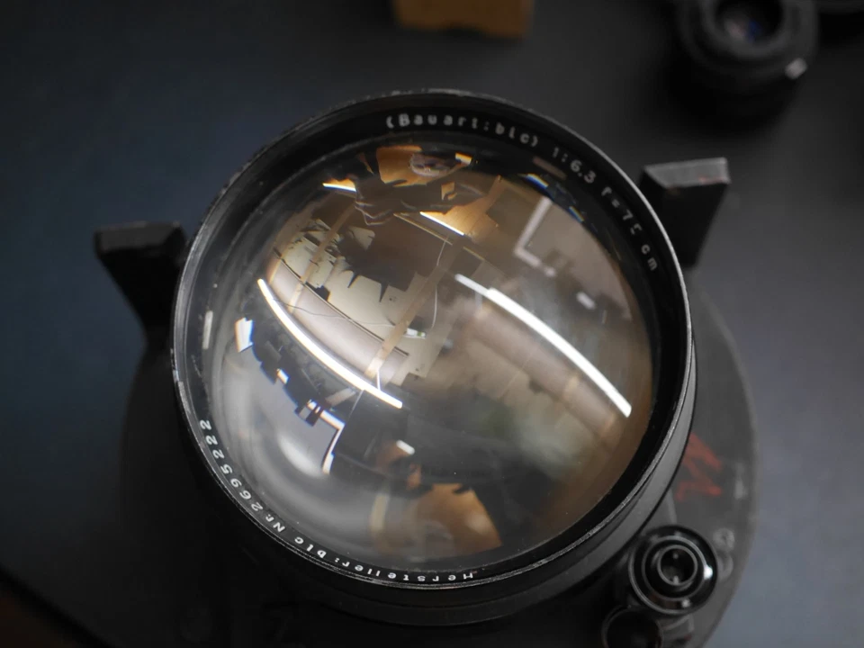 Zeiss obiettivo aereo militare 75 cm f6.3 obiettivo enorme dovrebbe coprire formato ultra grande - Immagine 2 di 4