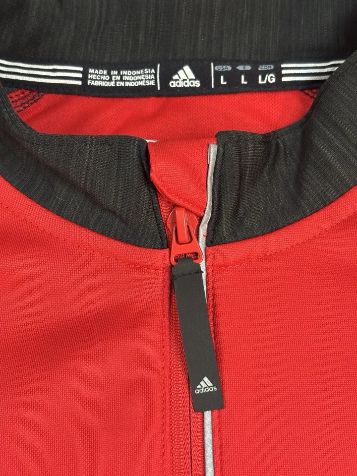 Suéter ADIDAS CANADÁ WORLD CUP OF HOCKEY 2016 Rojo Manga Larga 1/4 Cremallera L HOMBRE Foto 3 de 4