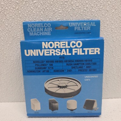 NEW Norelco Clean Air Machine Unscented Universal Replacement Filter CAF3 
