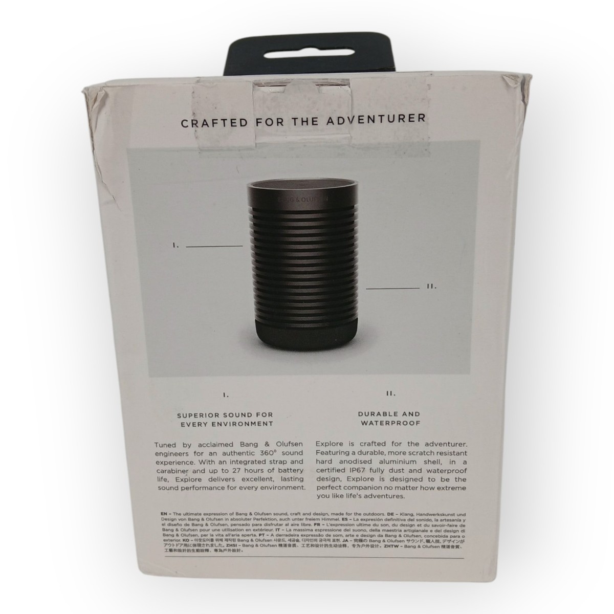 Bang & Olufsen Beosound Explore　black Bang & Olufsen Beosound Explore Wireless Portable Bluetooth
