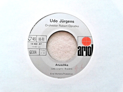 7'' SINGLE  UDO JÜRGENS - ANUSCHKA / DU GINGST VORBEI -  1969