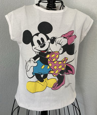 Vintage Kids Mickey Minnie T-shirt Favorites Walt Disney Productions front back