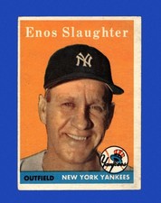 1958 Topps Set-Break #142 Enos Slaughter VG-VGEX *GMCARDS*