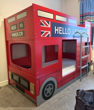Julian Bowen LON001 London Bus Double Decker Bunk Bed – Red, Excellent Condition