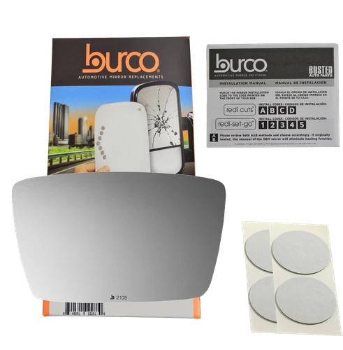 Driver or Passenger Mirror Glass No Mount For 1967-1968 Ford Mustang, Cougar