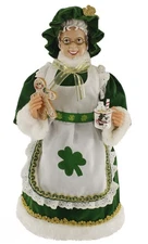 Luck o' The Irish Mrs. Claus 16" Inch Standing Figurine Figure Decoration 161067