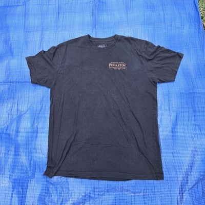 Pendleton Men's T-Shirt Short Sleeve Crew Neck Blue Cotton Size Large
