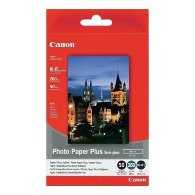 Original Canon SG-201 10x15cm Fotopapier plus seidenmatt 260 g/m² 50 Blatt