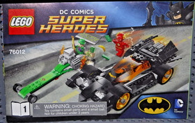 LEGO 76012 DC Batman The Riddler Chase Instructions Book 1 MANUAL ONLY +Stickers