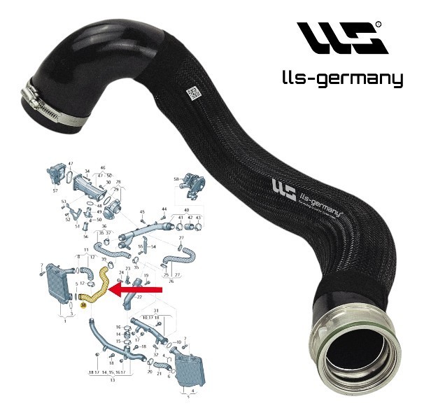 Pressure Hose for Porsche Cayenne 3.0D VW Touareg 3.0TDI 7P0145738-95811073820