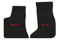 Lloyd Classic Loop Front Mats for '17-22 Dodge Challenger w/Red on Black SRT