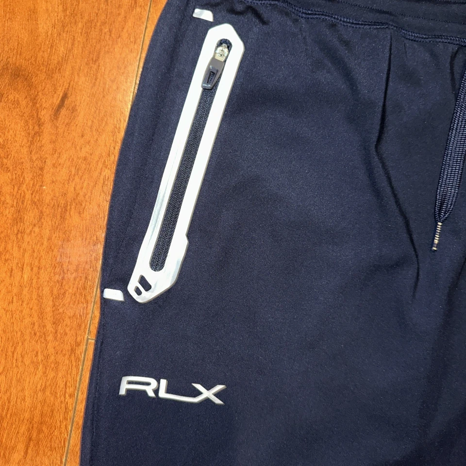 Pantalones de chándal para hombre RLX Ralph Lauren azul marino talla XL cordón absorbente Foto 3 de 4