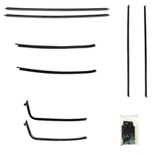 Precision Parts 8-Piece Beltline Molding Kit 2-Door Coupe Chevelle 1970-1972