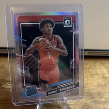 2023-24 Donruss Optic Amen Thompson Holo Silver Prizm Rookie Card RC #229