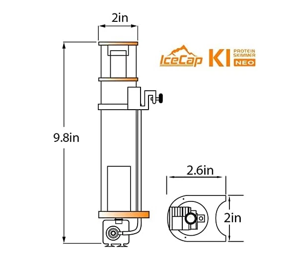 Skimmer de proteínas CoralVue Icecap K1-NEO Foto 2 de 3