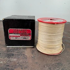 VTG ASHAWAY LIFE LINE 50lb Class Fishing Line Spool w/ Box Advertising FISHING