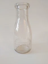 Fred Foster Spring Hill Dairy pint Milk Bottle jug Huntington WV West Virginia