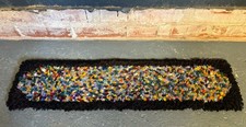 Vintage  Rug, Handhooked Woollen Door Or  Threshold Rug / Mat, Multicoloured