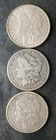 1896, 1896 O, and 1897 O $1 Morgan Silver Dollars