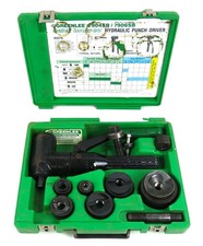 Greenlee 7904SB Quick Draw 90 Hydraulic Punch 1/2"-2"  Knockout Set - Working