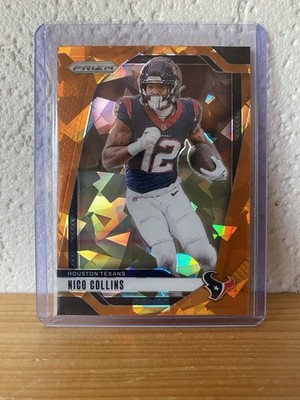 2024 Panini Prizm Nice Collins Orange Ice Prizm #113 Houston Texans