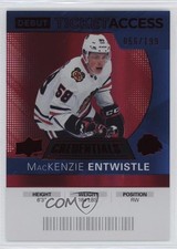 2021 Credentials 2020-21 Debut Ticket Access Red 56/199 MacKenzie Entwistle 0b3
