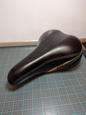Velo Cruiser Bike Saddle 270/175mm Black Comf...