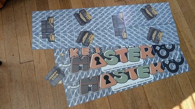 Sega  key master arcade game set of stickers vinyl 