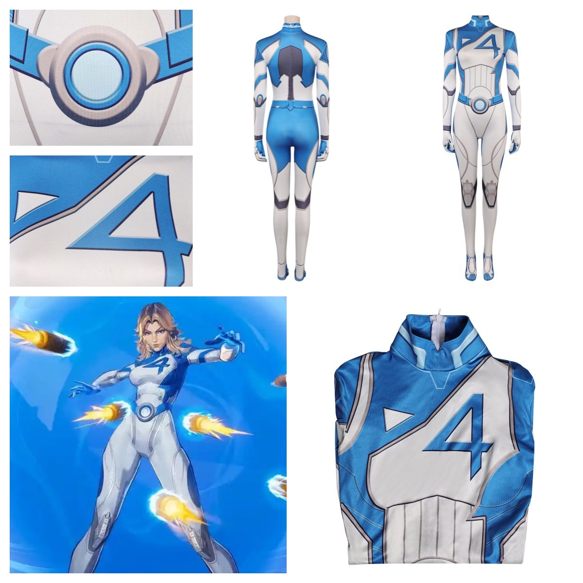 Fantastic Four  The Invisible Woman Susan  コスプレ衣装 ゲーム COS 高品質 新品 Cosplay アニメ コスチューム Fantastic Four The Invisible Woman Susan コスプレ衣装 ゲーム COS