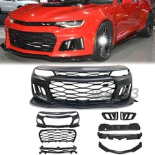 For 2016-2018 Chevy Chevrolet Camaro ZL1 style full Front bumper w/ Lip & Grille