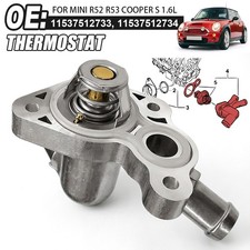 Thermostat & Thermostat Housing For Mini R50 R52 R53 Cooper S 1.6L 11537512733