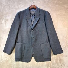Vintage Brooks Brothers Sport Coat Mens 42 Gray Wool Ventless Made USA 90s