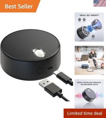 Plug & Play USB Laptop Speakers with Enhanced Voice Pickup for Online Meetings