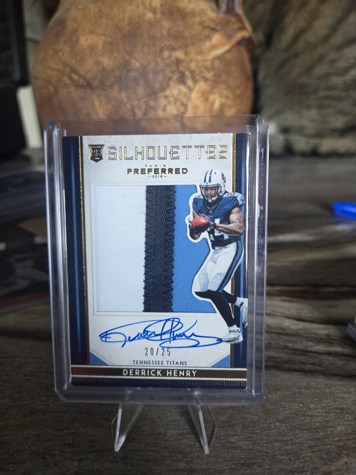 2016 Panini Preferred Derrick Henry 3 Clr Silhouettes Rookie Auto Patch /25 HSAU