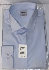NEW Men s Long Sleeve Light Blue Dress Shirt Slim Fit