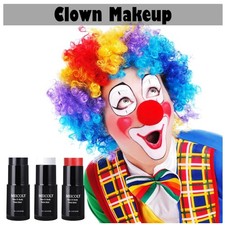 Clown Face Paint Set with Setting Powder and Sponges
